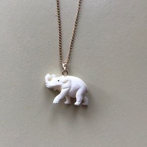 Ivory elephant necklace